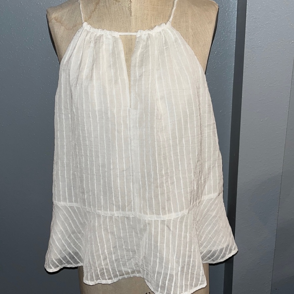 Joie white blouse/ racer back brand new